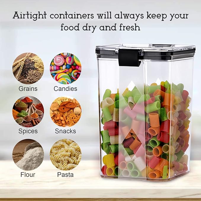 Air-Tight Kitchen Storage Containers (Pack of 8 Pieces)