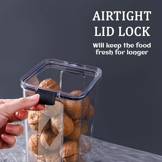 Air-Tight Kitchen Storage Containers (Pack of 8 Pieces)